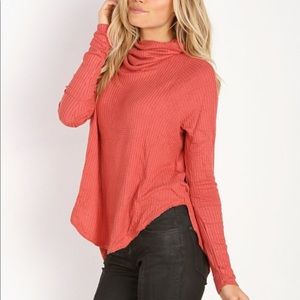 Free people red Kristina thermal